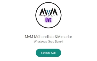 MÜHENDİSLER VE MİMARLAR DERNEĞİ WHATSAPP GRUBU DAVETİ